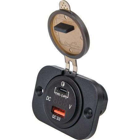 Drivetech 4x4 QC3.0 Quick Charge USB, Type-C Port and Voltage Display ...