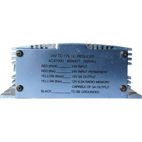 OEX Voltage Reducer 24V To 12V - Switch Mode Single Circuit - 5A (With Memory wire for Radio) - JAE Auto Electrical & Refrigeration