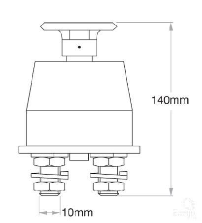 Master Isolation Ohs OEX BATTERY MASTER ISOLATION SWITCH ONOFF DPST CONTACTS RATED 250A ...
