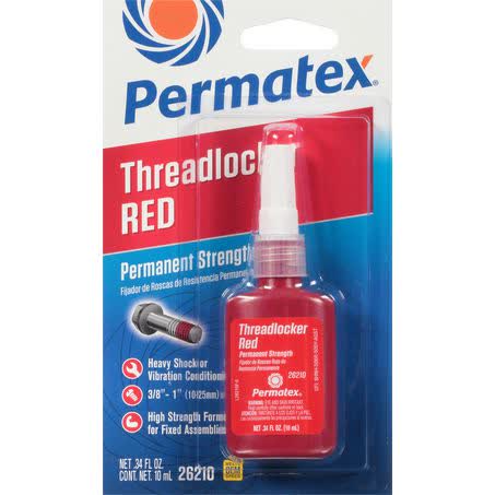 PERMATEX PERMANENT STRENGTH THREADLOCKER RED 10ML — JAE Auto Electrical ...