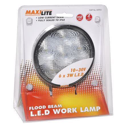 Maxilite Led MAXILITE 10-30V LED ROUND WORK LAMP — JAE Auto Electrical & Refrigeration