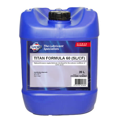 FUCHS TITAN FORMULA 60 ENGINE OIL 25W-60 20LTR