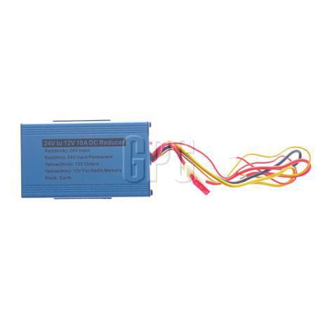 OEX Voltage Reducer 24V To 12V - Switch Mode Single Circuit - 10A (With Memory wire for Radio) - JAE Auto Electrical & Refrigeration