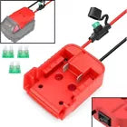 Battery Adapter With Fuse Built-in Switch for Milwaukee M18 To Dock Holder AUS