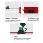 Battery Adapter With Fuse Built-in Switch for Milwaukee M18 To Dock Holder AUS