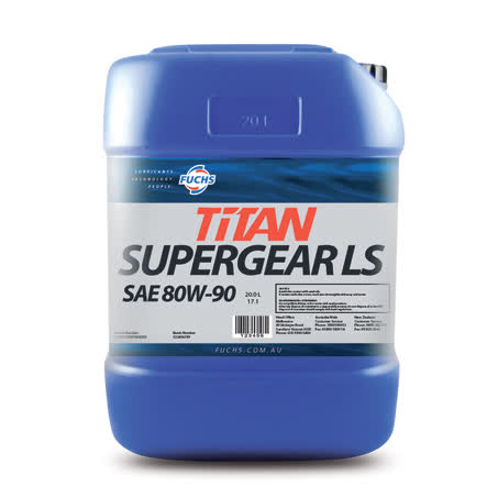 FUCHS TITAN SUPERGEAR LS GEAR OIL 80W-90 20LTR — JAE Auto Electrical & Refrigeration