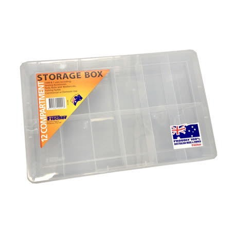 12 COMP LRG STORAGE BOX CLEAR — JAE Auto Electrical & Refrigeration